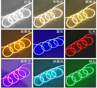 Cordon lumineux LED ultra étroit, mini néon, 4 x 8 mm, 12 V/24 V DC